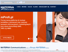 Tablet Screenshot of materna.com.pl